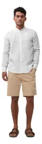 Comprar Camisa Cuello Mao Lino Cero Es Tres Manga Larga Hombre Lino