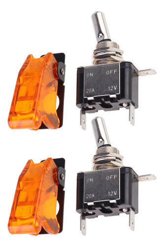 Interruptor Led Naranja Asw-07d 12v Para Faros Antiniebla