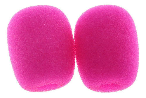 Mini Micrófonos Cubiertas Esponja Condensador Mic Fushcia