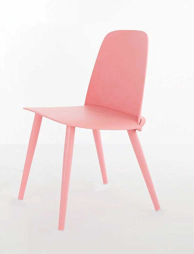 Silla Rosa Nerd Nordico Escandinavo Juvenil Escritorio Nena