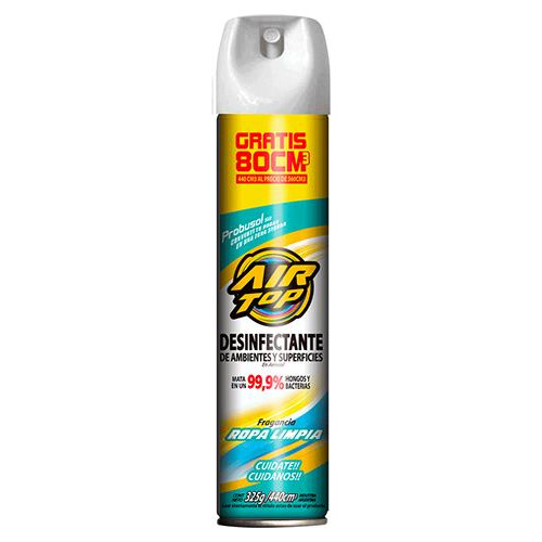 Air Top Aerosol Desinfectante P/ropa 325 Grs Silisur