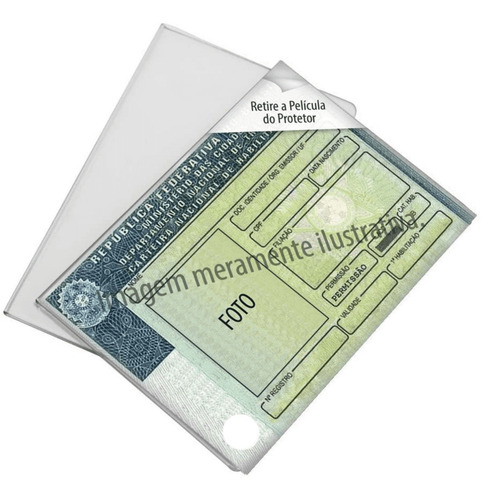 Imagem 5 de 6 de Capa Proteção Para Cnh / Habilitação Acrilico - Kit 100 Pçs
