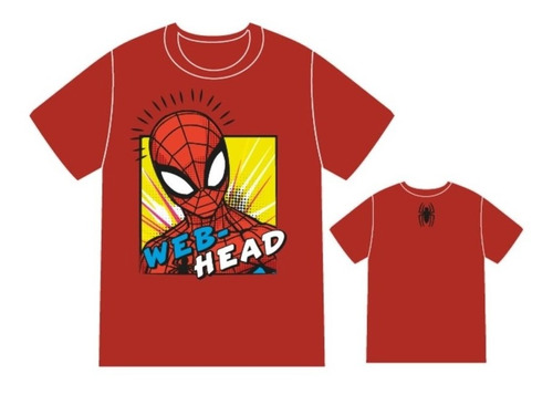 Camiseta Inf Spider Man Head Tam 08 Clube Comix 19252