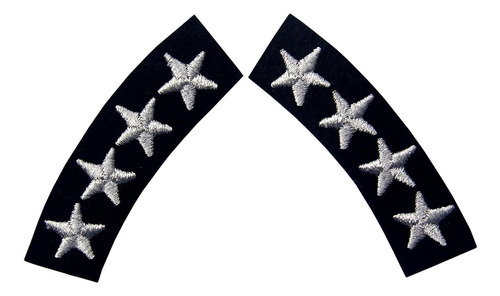 Parche Decorativo Bordado De Cuatro Estrellas Coser O P...