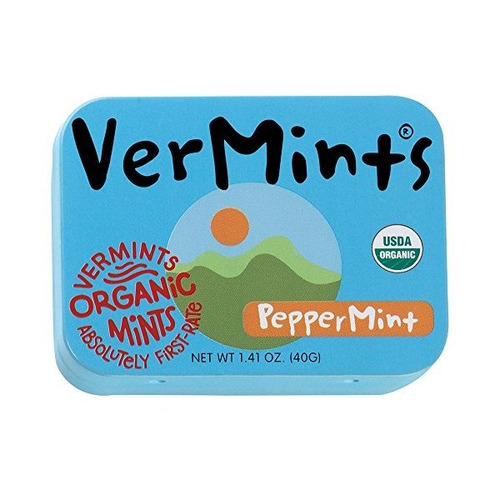 Vermints Pastillas De Menta Orgánicos, 1,41 Oz Latas (paquet