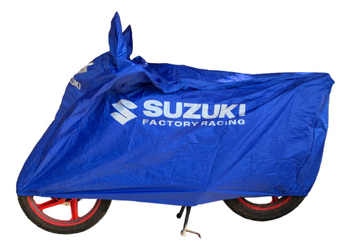 Funda Cubierta Cubre Motocicleta Impermeable Logo Suzuki 