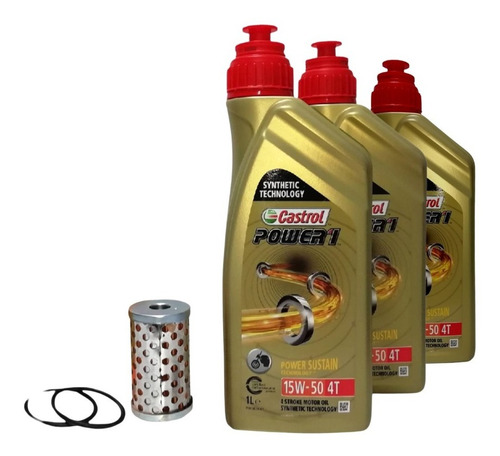 Kit Cambio Aceite 15w50 Royal Enfield Clasic 500 + Filtro