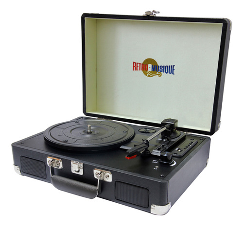Tocadiscos Bandeja De Vinilo Retro Musique Kxrm19 Bt Fm