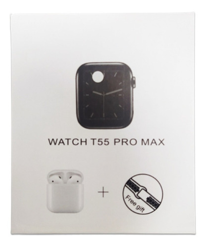 Imagen 4 de 7 de Kit Smartwatch Reloj Inteligente T55 Pro Max Serie 8 I12