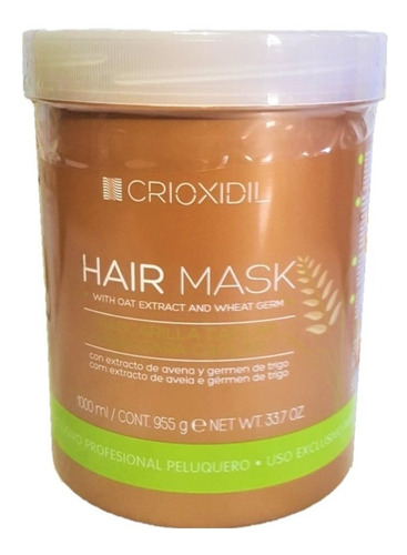 Crioxidil Mask Con Extracto De Germen De Trigo Y Avena 1kg 