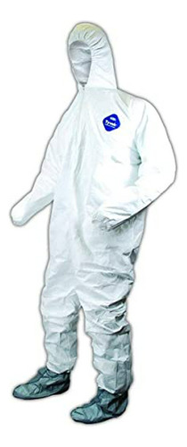 Magid Econowear Tyvek Coverall With Hood And Boots, Disposab