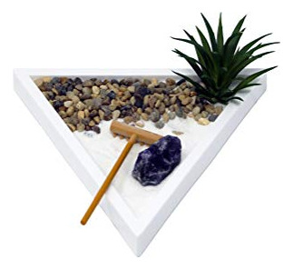 Nature's Mark Mini Zen Garden Kit Para Escritorio Con Arena