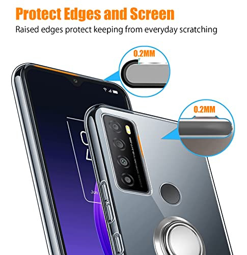 Funda Para Tcl 30xl Transparente Piel Sintetica
