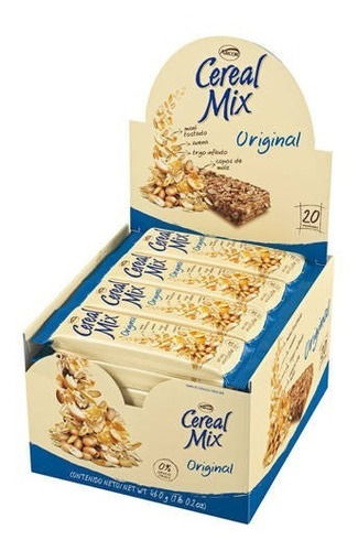 Barra Cereal Mix Sabor Original X 20 Unidades