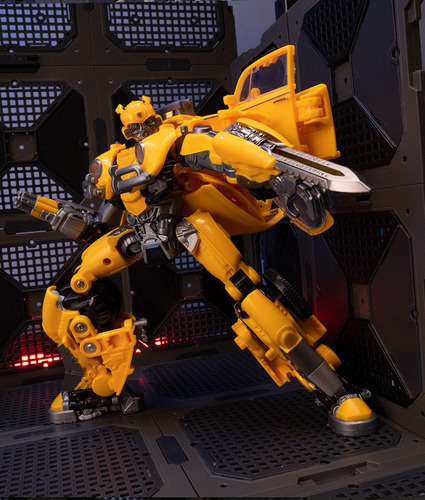 Brinquedo Para Crianças Bumblebee Robô Transformador Liga