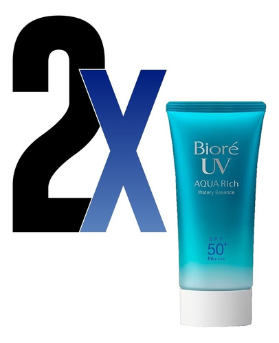 2 X Bioré Uv Aqua Rich Watery Essence 50g Spf50