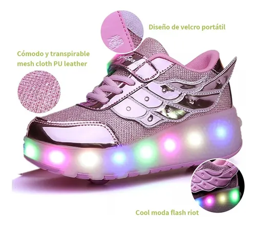 Tenis patin para niña dos ruedas deals