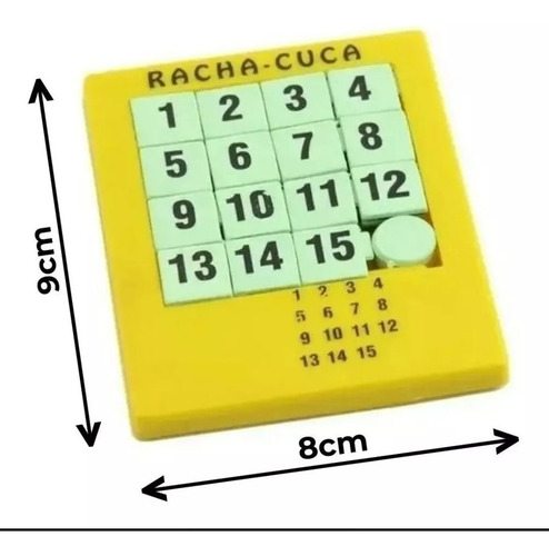 Kit Com 15 Racha Cuca Numero Quebra Cab Sem Trava Nas Peças