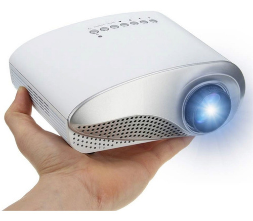 Imagen 1 de 6 de Mini Proyector Led Con Sintonizador De Tv Digital 500 Lumens 110 Pulgadas Multipuertos