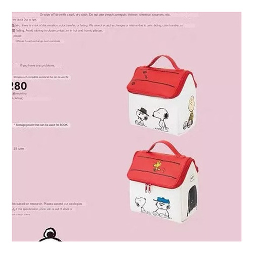 Almoço Do Snoopy Sack Com Design De Casa De Desenho Animado