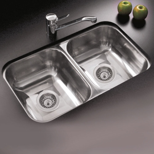Pileta Cocina Doble Bacha Johnson Cc28 B De Acero 430 Envio