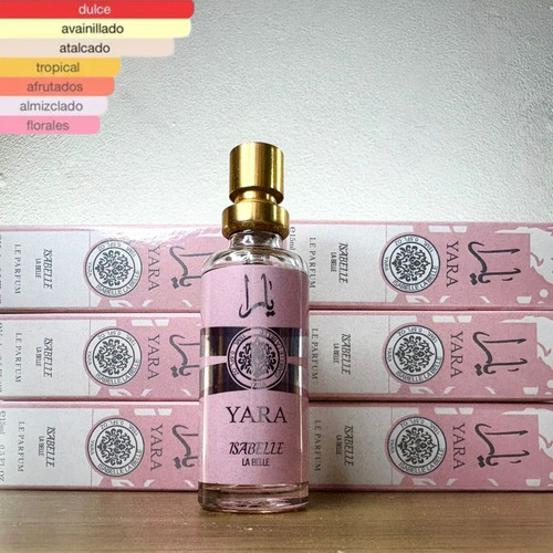 Perfume Árabe Yara Isabelle La Belle 15ml Feminino Baunilha De Bolso Ou Bolsa - Compacto - Alta Fixação Com Rastro Marcante E Alta Durabilidade