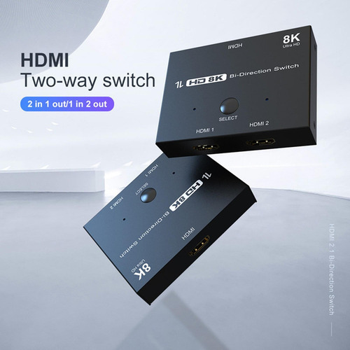 8k 60hz 4k 120hz 2.1 Splitter 2x1 1x2 Portátil Para Monitor