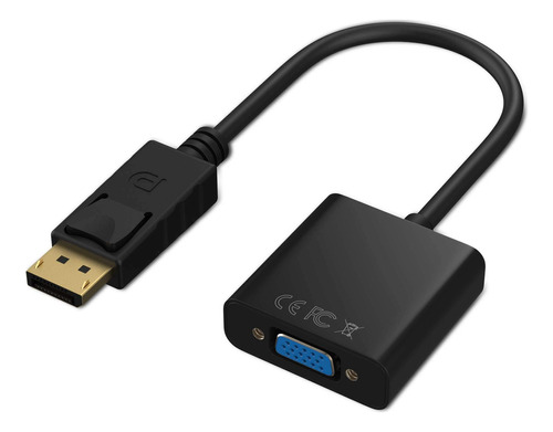 Adaptador Dp A Vga, Convertidor De Displayport A Vga Chapado