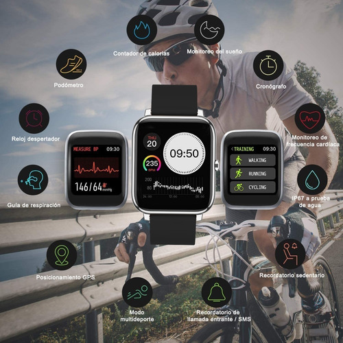 Imagen 2 de 10 de Smartwatch,reloj Inteligente,reloj Impermeable Deportivo