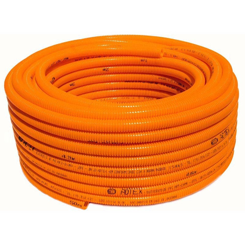 Eletroduto Pvc 1/2 Flex Corrugado Laranja 20mm X25m Adtex