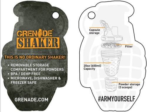 Shaker Grenade 600 Ml Granada Smart Blender