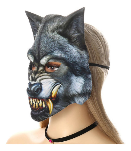 Máscara Animal, Máscara De Cabeça De Lobo Máscara