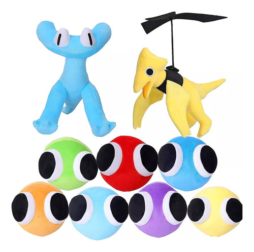 Rainbow Friends-peluche Cian, Felpa Lookies Felpa, Amarillo