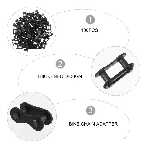 100 Piezas De Hebillas De Eslabones De Cadena De Bicicleta R