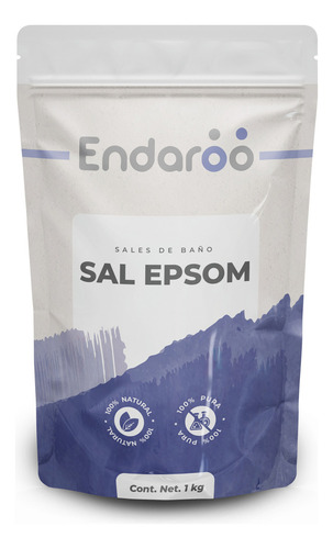 Sal De Epsom (sulfato De Magnesio) 1 Kg Endaroo Fragancia Sin Aroma