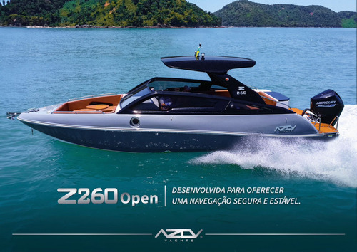 Lancha Azov Z260 Maior Espaço Interno Da Categoria 14pessoa