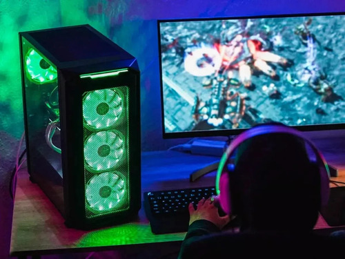 Pc Armada Completa Gamer Con Monitor 22 Pulgadas - Amd Ryzen 7 5700g - Motherboard A520 - Ssd 1tb - Ram 32gb - Adaptador Wifi - Fuente De Alimentación 80 Plus - Mx726