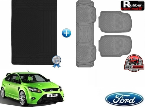 Tapetes 3pz + Tapete Cajuela Rd Ford Focus Rs 2012 Viejito