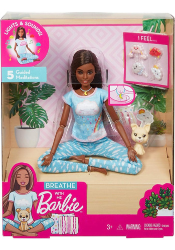 Barbie Breathe Muñeca De Meditación, Con 5 Luces Y Ejercicio