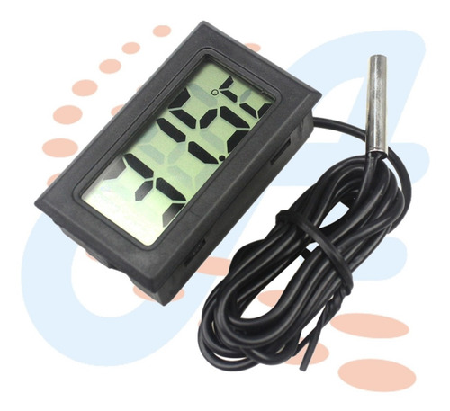 Imagen 1 de 5 de Termometro Digital Lcd Nevera Con Cable Sensor Temperatura