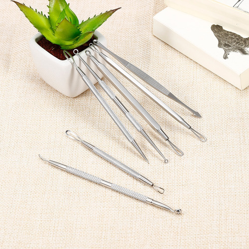 Imagen 9 de 10 de Set De 7 Herramientas Para Extraer Remover Acne M0054