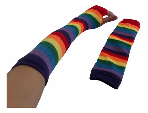 Guantes Tejidos Sin Dedos. Guantes Al Codo. Accesorio Moda.