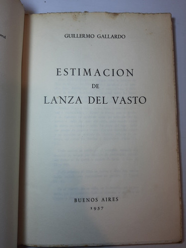 Antiguo Libro Estimación De Lanza Del Vato Gallardo Ro 1065