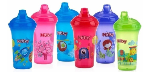 Vaso Para Bebe Nuby Antiderrame 9693du Pico Duro 6m+ Etapa 2