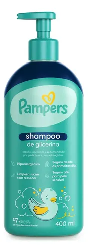 Shampoo De Glicerina Para Bebês Pampers 400ml
