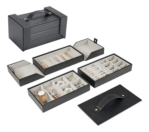 Imagen 1 de 7 de Procase Caja Organizadora De Joyas Para Mujeres Y Niñas Con