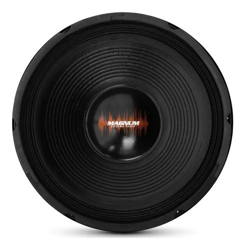 Alto Falante Magnum Mèdio Trio 10 Pol 250w Rms Woofer Seco Cor Preto