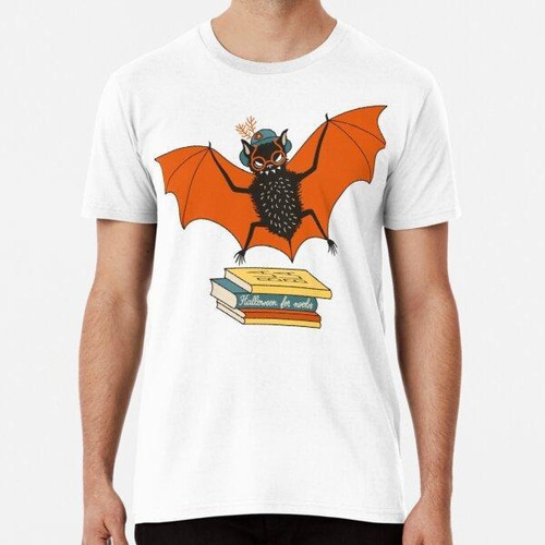 Remera  Murciélago En La Biblioteca Algodon Premium