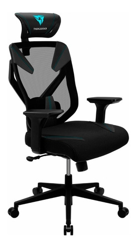 Imagen 2 de 3 de Silla Aerocool Thunder X3 Yama3 Negro/azul 135° Hasta 125kg