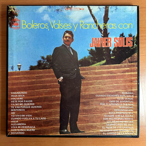 Disco Lp Javier Solís Boleros, Valses Y Rancheras 3 Discos